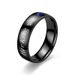 Temperament Versatile Titanium Steel Couple Pair Crown Herking His Queen Zircon Ring_ipsvogv.com