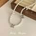 Ribbon Bowknot Pearl Necklace Sweet Cute Niche Versatile Beaded Choker Elegant High-end Clavicle Chain_ipsvogv.com