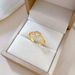 【 Real Gold 】 Chain Love Full Diamond with Adjustable Opening, Simple Handmade Ring, Couple's Pair Ring_ipsvogv.com