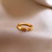 Real Electroplating Ancient Method Gold Fortune Character Copper Coin Ring Women, Light Luxury High-end Feeling Index_ipsvogv.com
