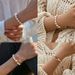 Color preserving freshwater pearl bracelet textured real gold electroplating elegant shell pearl bracelet handmade temperament retro hand jewelry_ipsvogv.com