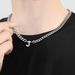 hot selling stainless steel Cuban chain 26 letter necklace hip hop trend men's personality fashion jewelry_ipsvogv.com