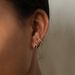 Brass With Real Gold Plating, Popular With Zircon, Personalized Half Circle, Versatile Gold Earrings_ipsvogv.com