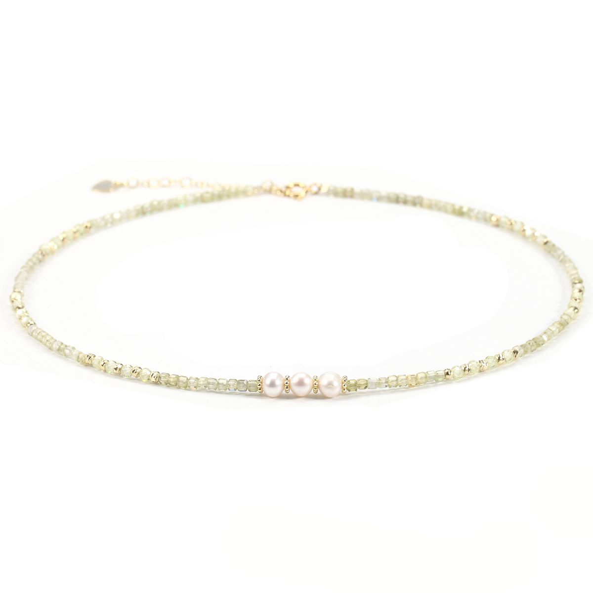 Of Olive Green Cube Zircon Crystal Zircon Freshwater Pearl Necklace For Women Fresh And Natural_ipsvogv.com