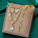 Women’s Jewelry Set Fashion Popular Jewelry Earrings Set Party Banquet Jewelry Bridal Wedding Rhinestone Necklace Earrings_ipsvogv.com