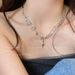 1054 Positive 【 Reviews ! 】 White Moonlight Cross Zircon Necklace For Women's Summer Sweet Cool Spicy Girl Style 【 】_ipsvogv.com