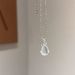 New Matte Silver Ribbon Bow Necklace INS Niche Design Sweet Simple Clavicle Chain Elegant Choker_ipsvogv.com