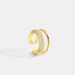 Women's Jewelry Exaggerated Double Layer Zircon Ring Ins Niche Simple Circle Opening Metal Full Diamond Ring_ipsvogv.com