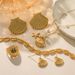 Women's Jewelry Marine Element Series Jewelry High End Luxury Niche Titanium Steel Earrings And Necklace Accessories_ipsvogv.com