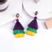 Personality trend carnival tassel earrings fashionable and versatile ladies daily carnival wear earrings_ipsvogv.com