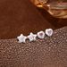 S999 Sterling Silver Star Earrings For Women Girlish Light Luxury Stud Earrings_ipsvogv.com