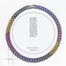 Unisex New Full Diamond Cuban Chain Grape Purple Diamond Splicing Necklace Hip Hop Trendy Cool Accessories_ipsvogv.com