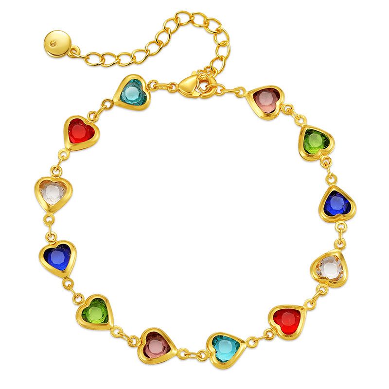 Specializes in candy colored glass diamond beads handmade sweet bracelets ethnic style K plated bracelet_ipsvogv.com
