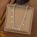 Fashionable And Simple Square Diamond Studded Smooth Octagonal Star Pendant Chain Accessory Stainless Steel Necklace_ipsvogv.com