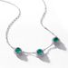 new Egg Shaped Cultivated Emerald Necklace Female S925 Silver Full Of Colored Gemstones Light Luxury Clavicle Chain Light Luxury_ipsvogv.com
