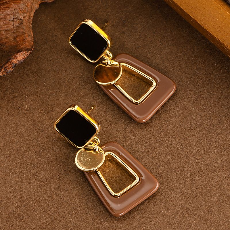 Fashionable Minimalist Maillard Style Geometric With Feminine Temperament, Versatile, Fashionable And High-end Silver_ipsvogv.com