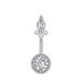 Women's Jewelry Zircon Belly Button Ring Oiled Belly Button Nail Piercing Jewelry_ipsvogv.com