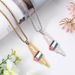 Hot selling retro oil drip stainless steel Israel Palestine flag map necklace jewelry_ipsvogv.com