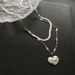 Titanium LOVE Love Double Layer Necklace For Women Folding And Wearing Personalized Versatile Collar Chain Stainless_ipsvogv.com