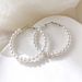 hot selling retro pearl earrings Pearl series temperament Ins cold style large hoop earrings_ipsvogv.com