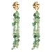 Fashionable Handmade Bead Colored Crushed Stone Long Tassel Fairy Vacation Style S Silver Needle Earrings For Women_ipsvogv.com