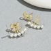 Simple, Fresh And Sweet Earrings For Women, Versatile, Inlaid With Zircon, Bow Design, Pearl Earrings, Forest Earrings_ipsvogv.com
