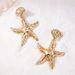 Jewelry Beach Ocean Inlaid Diamond Starfish Fashion Personality Temperament Vacation Style Earrings For Women_ipsvogv.com