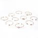 New Personalized Gold Leaf Feather Arrow Shaped Love Opening 10 Piece Set Bracelet_ipsvogv.com