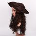 Halloween Christmas performance cos princess brown hair braided long curly hair_ipsvogv.com