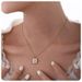 eight pointed star shell pendant necklace personality simple pendant jewelry female stainless steel_ipsvogv.com