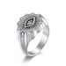 Retro style stainless steel eye men's ring ring niche neutral cold style titanium steel tear eye ring_ipsvogv.com