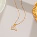 New Fishtail Pearl Titanium Necklace For Women's That Does Not Fade 18 Gold Stainless Steel Jewelry_ipsvogv.com