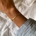 Unisex ins simple stainless steel bracelet ladies gold plated flat snake chain_ipsvogv.com