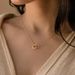 Light Luxury Sun And Moon Necklace Copper Inlaid Zircon Eternal Necklace Elegant O Shaped Chain Ladies Gift_ipsvogv.com