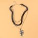 Fashion Trend Retro Hot Wheel Pendant Necklace Personality Black Multi Layer Necklace Female_ipsvogv.com
