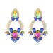 Large plate earrings zinc alloy diamond inlaid high end earrings fashion jewelry_ipsvogv.com
