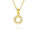 Square Tag Pattern Sun Hand Bag Gold Pendant Hip Hop Pendant Handmade Pendant Necklace_ipsvogv.com