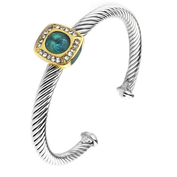 Bangles David Similar Style David 5MM Stainless Steel Cable Bracelet Popular Open Bracelet Hot Selling Accessories_ipsvogv.com