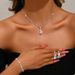 Women’s Jewelry Set Fashion Fashionable Zircon Earrings Necklaces And Bracelets Four Piece Set Shiny And Classy Suitable For Daily Wear At Parties_ipsvogv.com