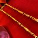 Vietnamese Sand Premium Hexagonal Bamboo Knot Buddha Bead Men's Necklace Copper Gold Plated Versatile Personalized_ipsvogv.com