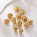 Women’s Jewelry Set Fashion Spherical Hammer Pattern Irregular Lava Irregular Concave And Convex Surface Copper Plated Teardrop Shaped Earrings_ipsvogv.com