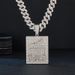 Square Pendant Hip Hop Letter Inlaid With Diamonds Exaggerated Personality Cuban Necklace For Men_ipsvogv.com