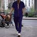 2024 Summer Men's Shirt Casual Loose Short sleeved Long Pants Beach Set_ipsvogv.com