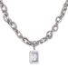 Personalized rock sugar gemstone men's sweater necklace women's niche design high end sweater chain titanium steel hip hop clavicle chain_ipsvogv.com