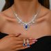 Women’s Jewelry Set Fashion Diamond Crown Shaped Crystal Necklace Earrings Set Fashion Light Luxury High End Jewelry Jewelry Set_ipsvogv.com