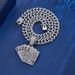 Hip-Hop Full Diamond Playing Card Personality Creative Alloy Rhinestone Cuban Chain Pendant Hot Sale_ipsvogv.com