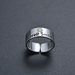 Unisex Niche Design Japanese And Korean Style Personality Smiley Face Open Ring Retro Thai Silver Smile Letter Ring Internet Celebrity Jewelry_ipsvogv.com