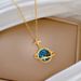 【 】 Starry Sky, Stars, Moon, Diamond, Light Luxury, Gorgeous Charm, Full Diamond Necklace, Women's Versatile Clavicle_ipsvogv.com