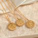 12 Zodiac Stainless Steel Necklace - Fashionable Zodiac Relief Clavicle Chain For Women & Men_ipsvogv.com