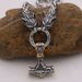 Straight Viking Titanium Necklace BSK Chain Popular Jewelry Stainless Steel Thor Hammer Pendant_ipsvogv.com